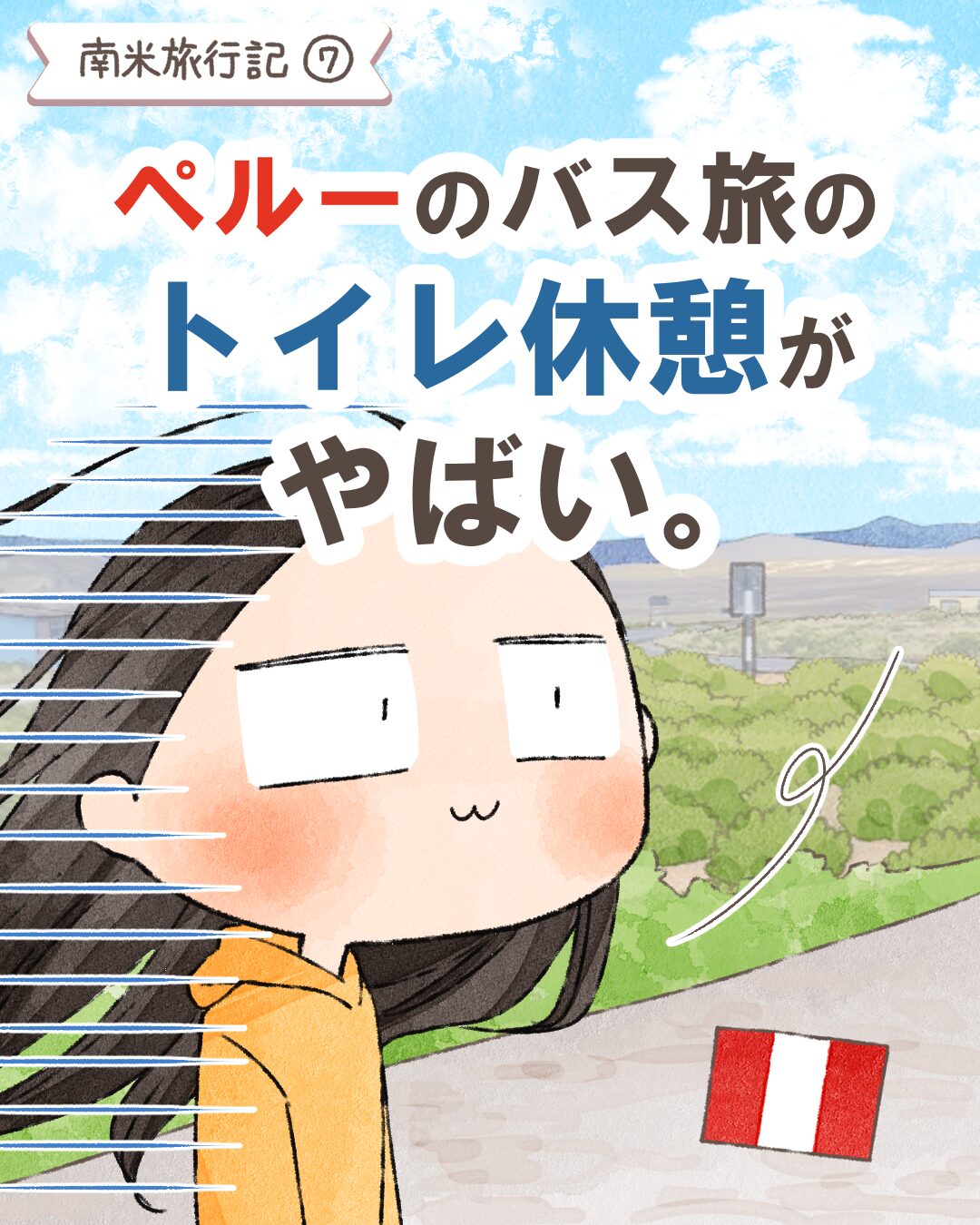 ペルーのバス旅のトイレ休憩がやばい。【南米旅行記vol.7】